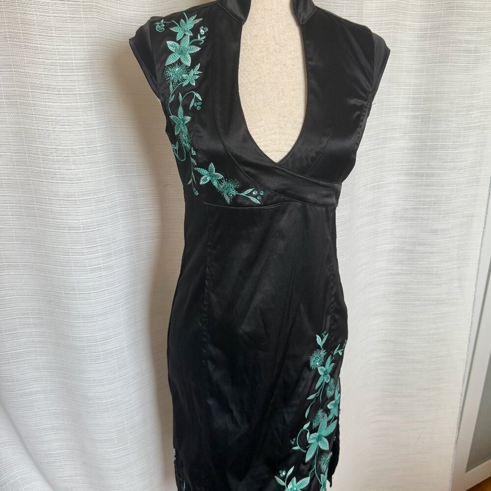 Vintage Y2K Jane Norman satin midi dress
